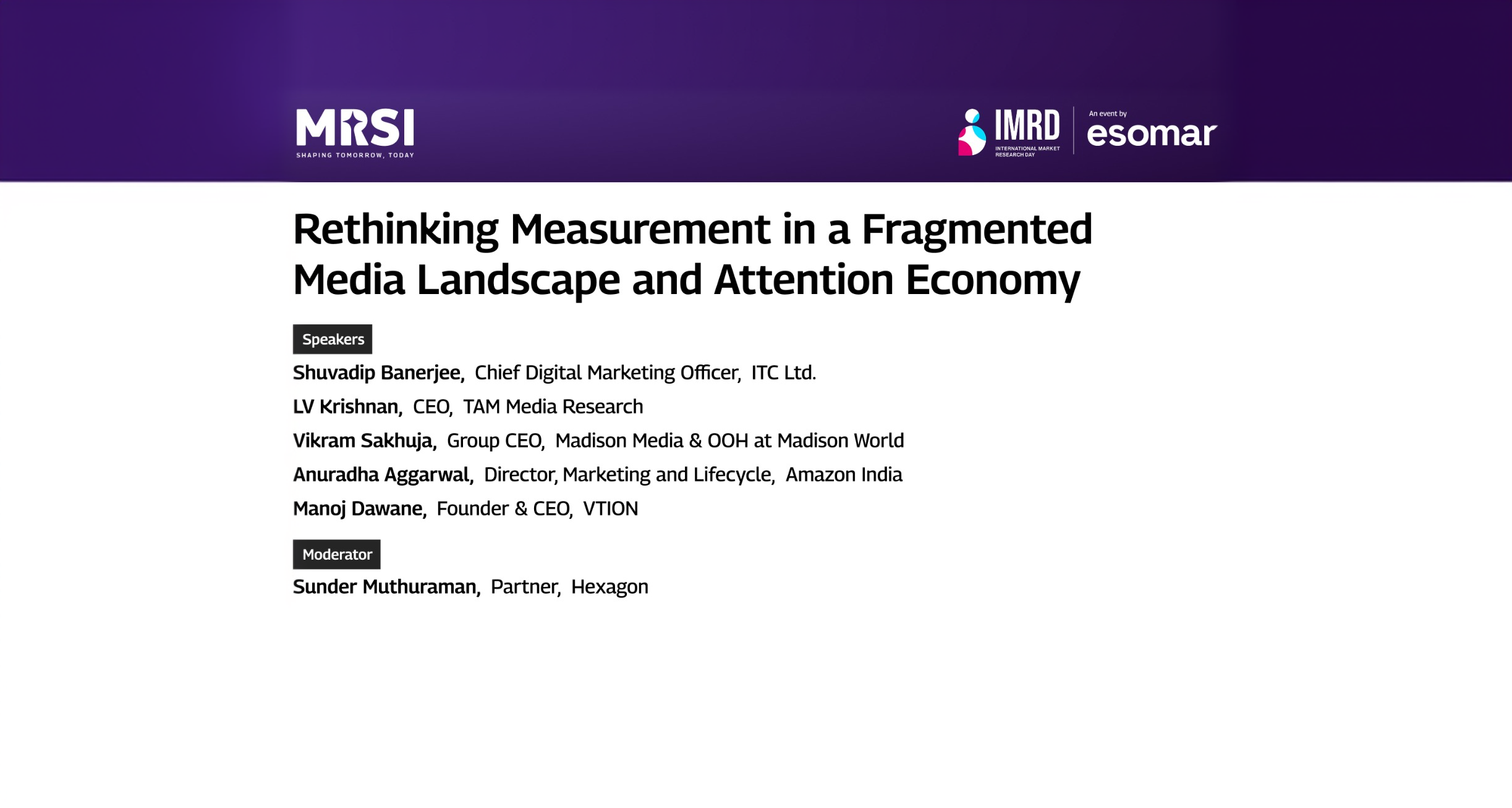 Rethinking Measurement in a Fragmented Media Landscape and Attention Economy